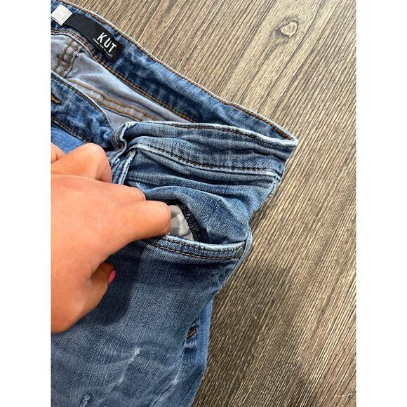 Kut From The Kloth Mia High Rise Fab Ab Toothpick Skinny Jeans Blue Size 18 - Picture 4 of 12